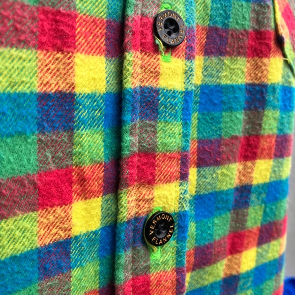Ladies Vermont Flannel Shirt – Multicoloured Check, Long Sleeve Button-Down - Picture 6 of 9